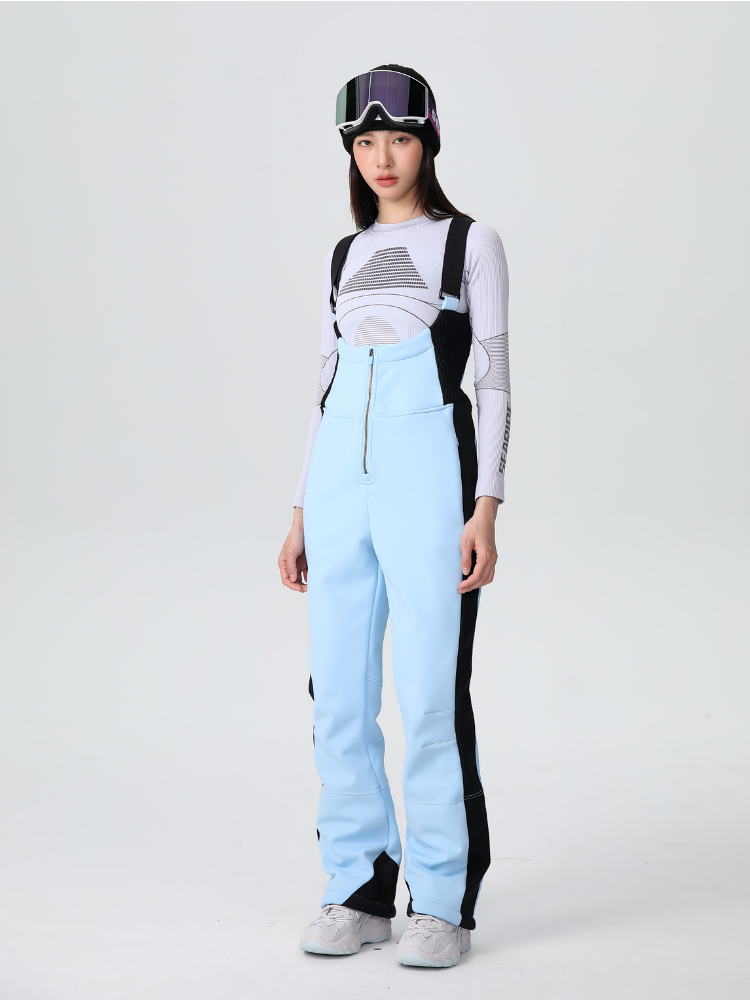 Women's Stretch Fleece-Lined Snow Bib