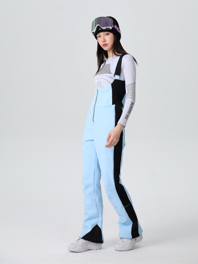 Women's Stretch Fleece-Lined Snow Bib