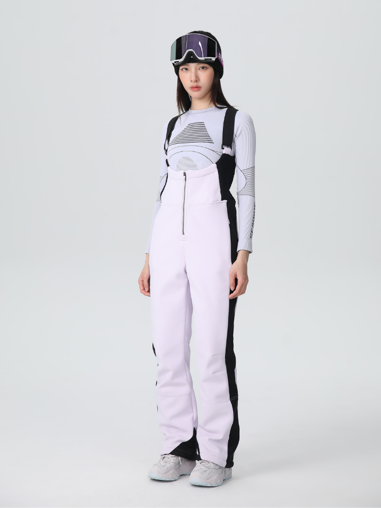 Women's Stretch Fleece-Lined Snow Bib