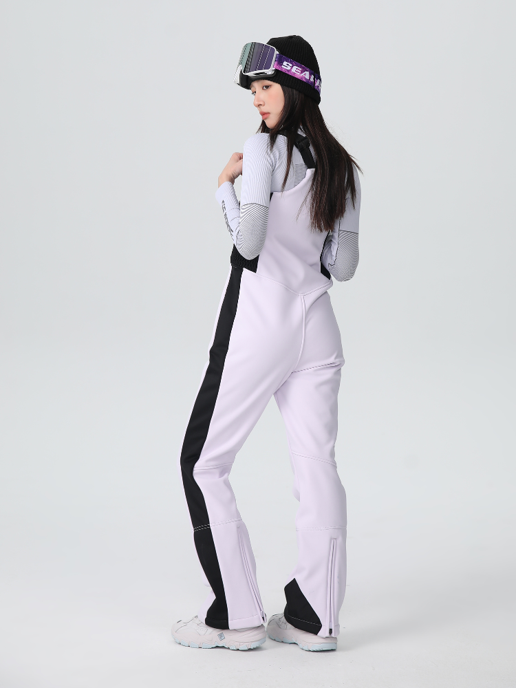Women's Stretch Fleece-Lined Snow Bib