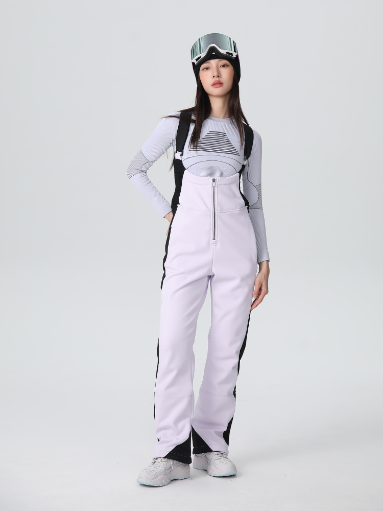 Women's Stretch Fleece-Lined Snow Bib