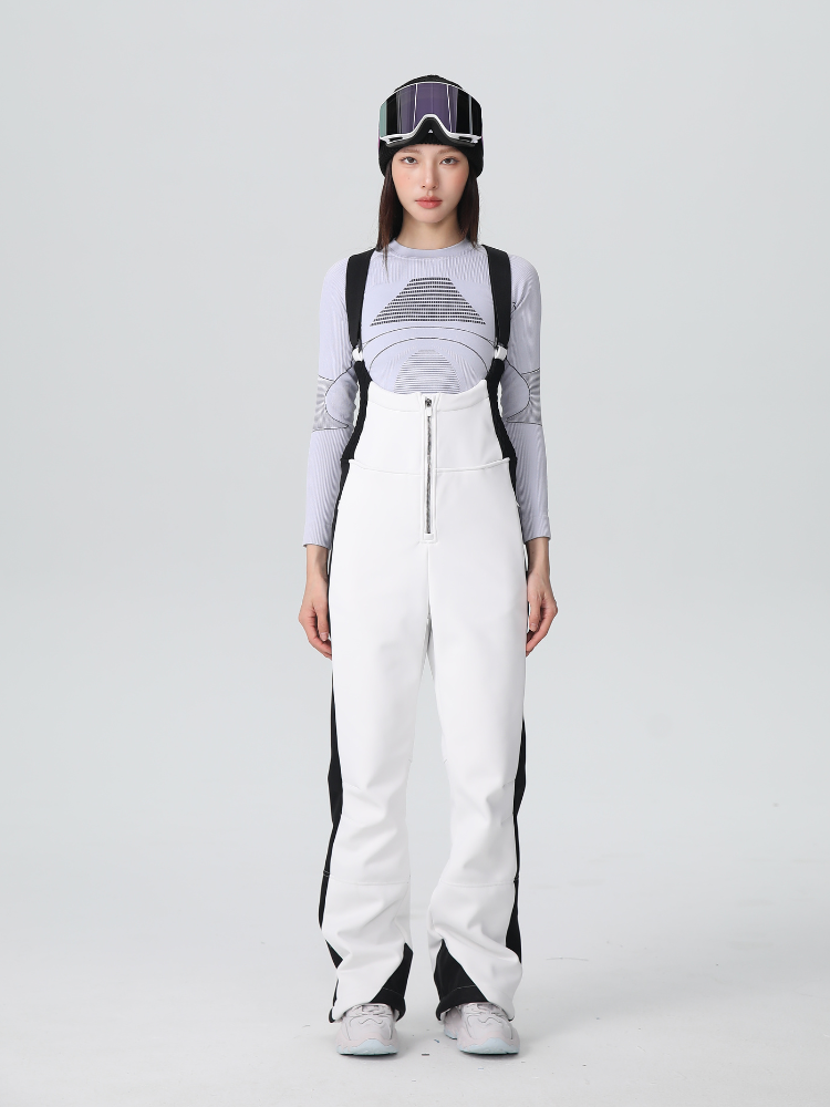 Women's Stretch Fleece-Lined Snow Bib