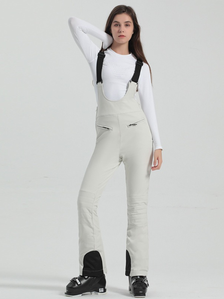Women's Slim Ski Pants High Rise Flare Snowboard Pants & Bibs