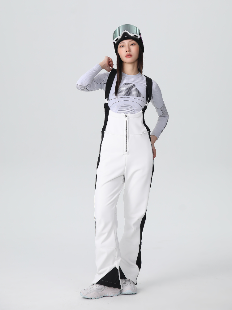 Women's Stretch Fleece-Lined Snow Bib