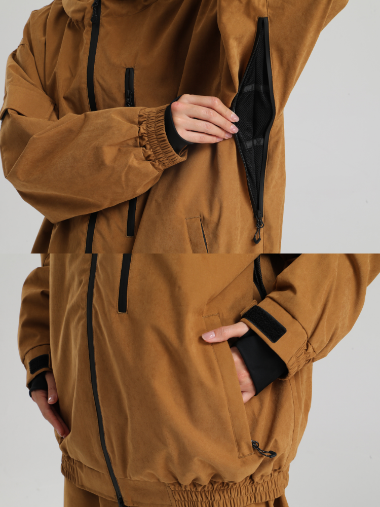 Women's Snow Jacket  Minimalist Freeride Baggy Snowboard Jacket