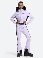 Women's Faux-Fur Slim One Piece Ski Suits