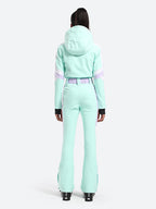 Women's Black Performance Athletic One-Piece Ski Suit Snowboard Suit