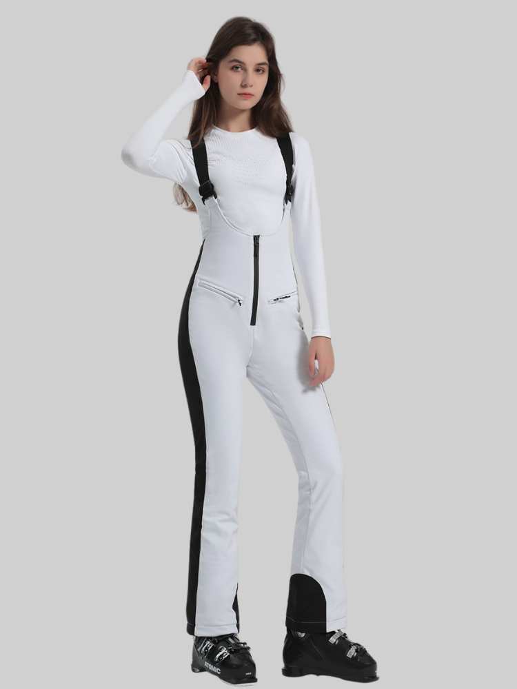 Women's Ski Bibs Trendy Slim Fit Snow Bibs