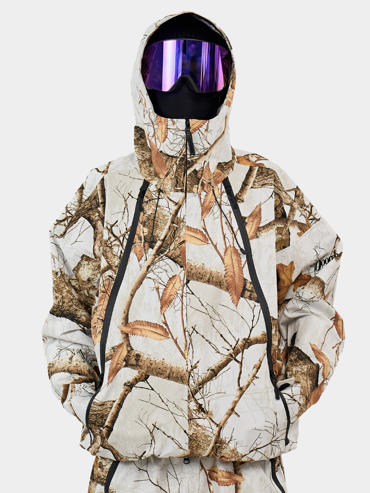 Unisex GlideFlow Shell Ski Jacket Baggy Snowbard Jacket - Doorek