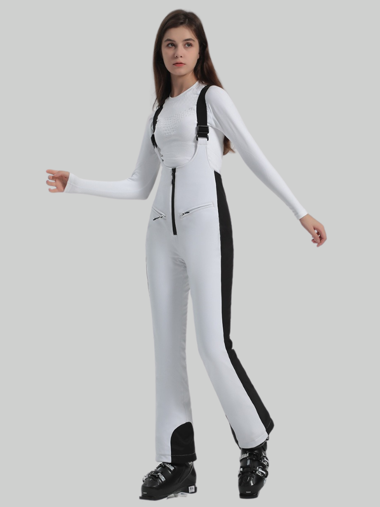 Women's Ski Bibs Trendy Slim Fit Snow Bibs