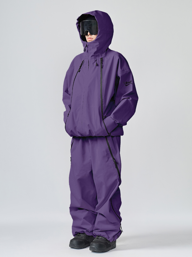 Unisex GlideFlow Shell Ski Jacket Baggy Snowbard Jacket