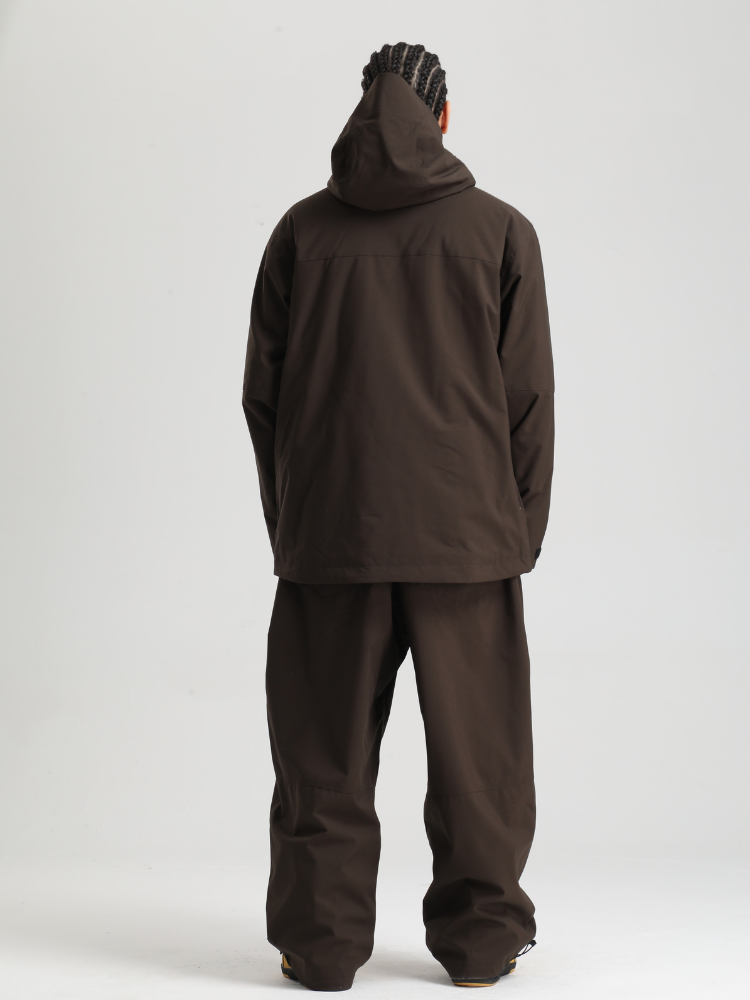 Men's Cargo Snowboard Jacket StormGuard Insulated Baggy Snow Jacket