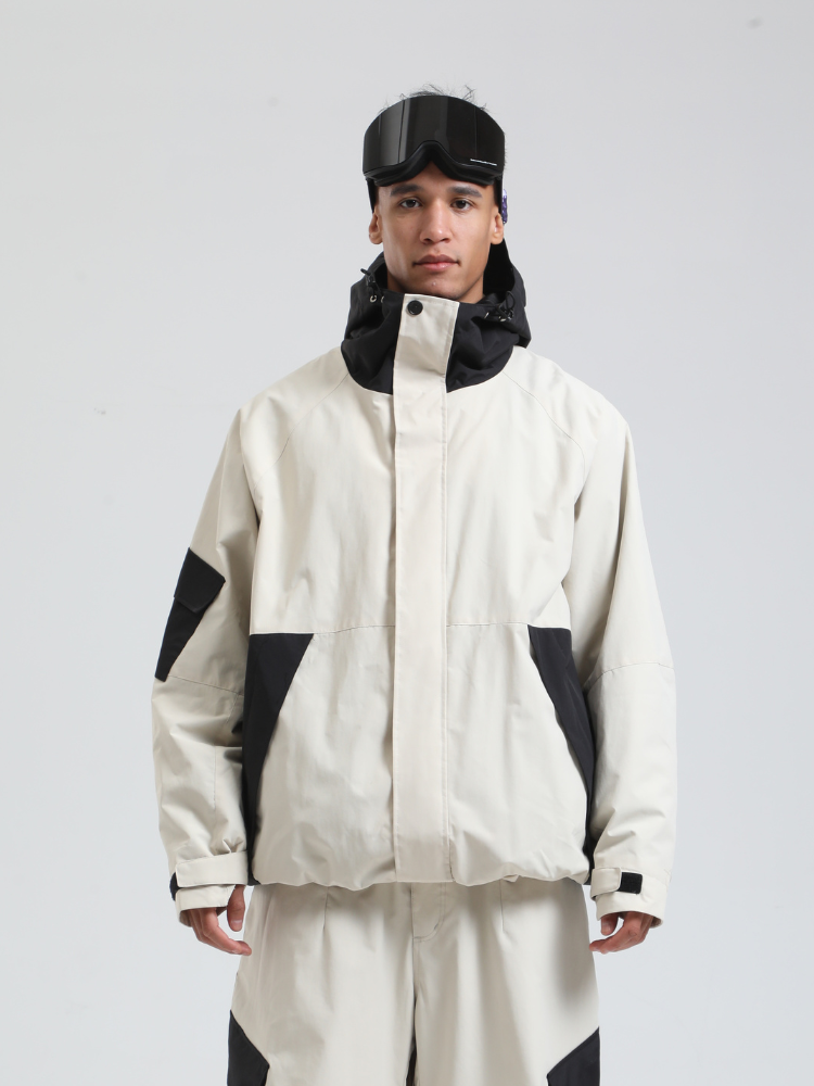 Men's  Cargo Snowboard Jacket All-Mountain Baggy Snow Jacket