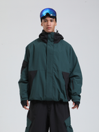 Men's  Cargo Snowboard Jacket All-Mountain Baggy Snow Jacket