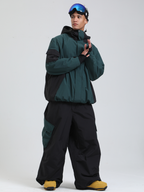 Men's  Cargo Snowboard Jacket All-Mountain Baggy Snow Jacket