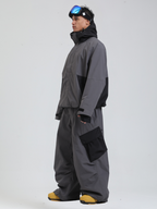 Men's  Cargo Snowboard Jacket All-Mountain Baggy Snow Jacket
