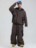 Men's  Cargo Snowboard Jacket All-Mountain Baggy Snow Jacket