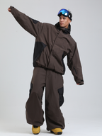 Men's  Cargo Snowboard Jacket All-Mountain Baggy Snow Jacket