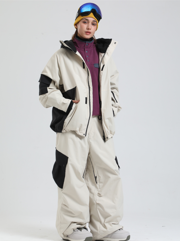 Women's Snowboard Jacket All-Mountain Baggy Snow Jacket - Gsou Snow