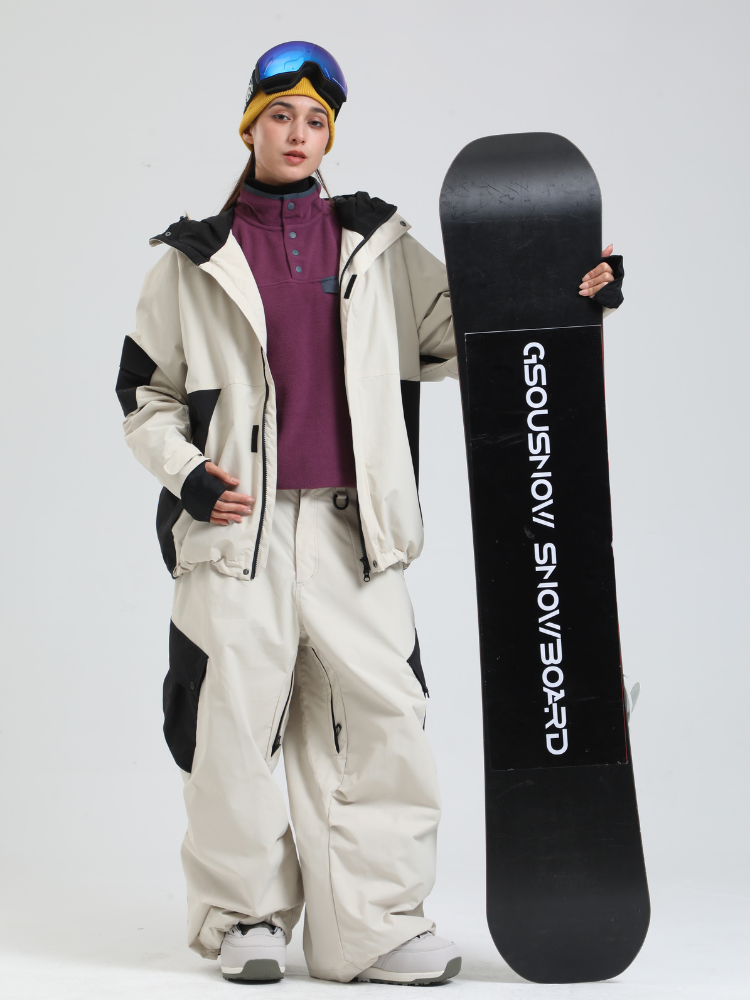 Women's Snowboard Jacket All-Mountain Baggy Snow Jacket - Gsou Snow