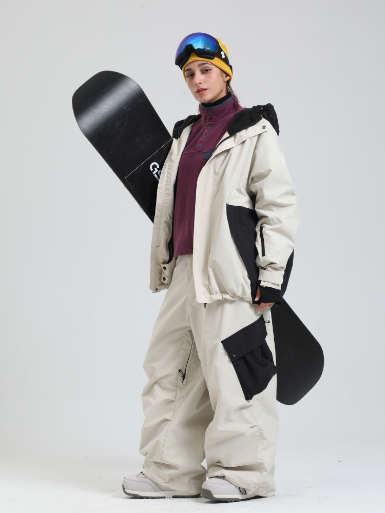 Women's Snowboard Jacket All-Mountain Baggy Snow Jacket - Gsou Snow