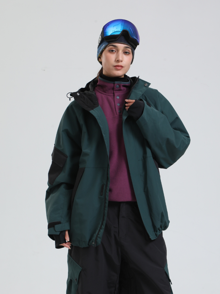 Women's Snowboard Jacket All-Mountain Baggy Snow Jacket - Gsou Snow