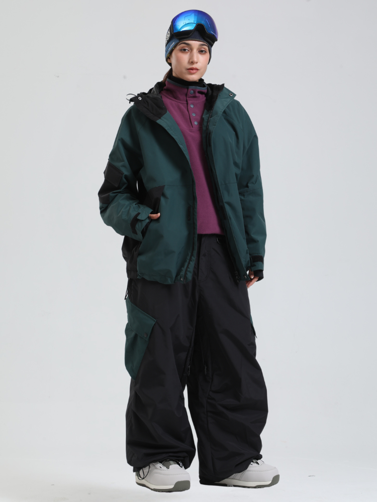 Women's Snowboard Jacket All-Mountain Baggy Snow Jacket - Gsou Snow