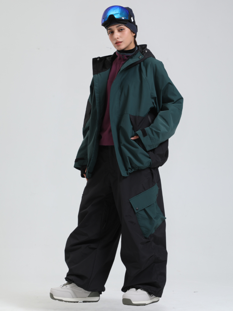 Women's Snowboard Jacket All-Mountain Baggy Snow Jacket - Gsou Snow