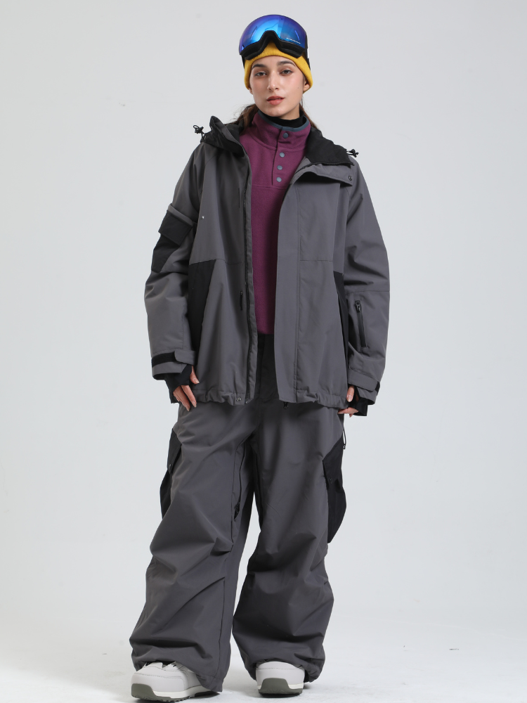 Women's Snowboard Jacket All-Mountain Baggy Snow Jacket - Gsou Snow