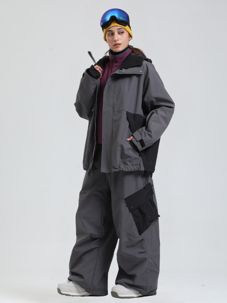 Women's Snowboard Jacket All-Mountain Baggy Snow Jacket - Gsou Snow