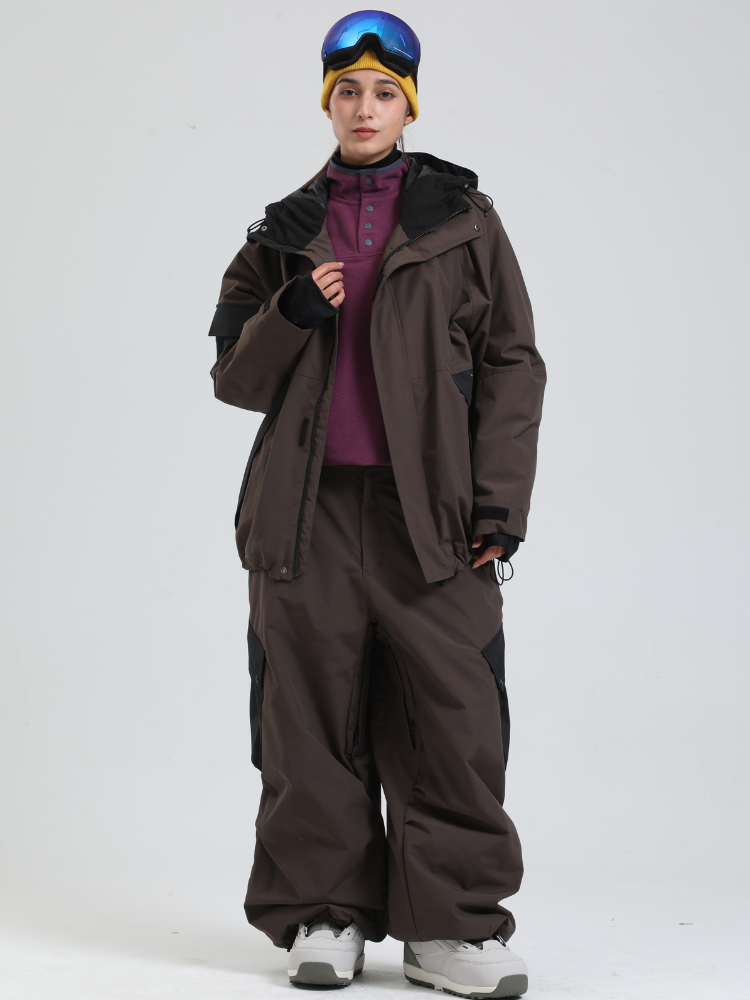 Women's Snowboard Jacket All-Mountain Baggy Snow Jacket - Gsou Snow