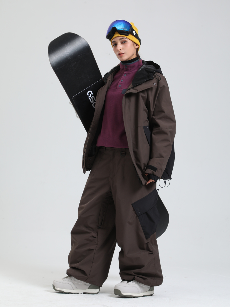 Women's Snowboard Jacket All-Mountain Baggy Snow Jacket - Gsou Snow