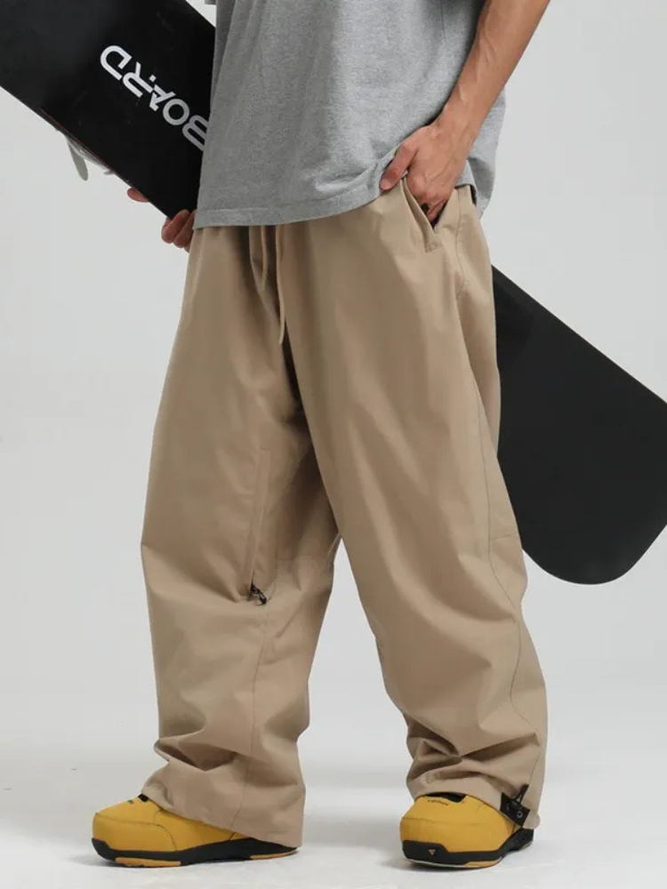 Men's Snowboard Pants Sleek Baggy Snow Pants