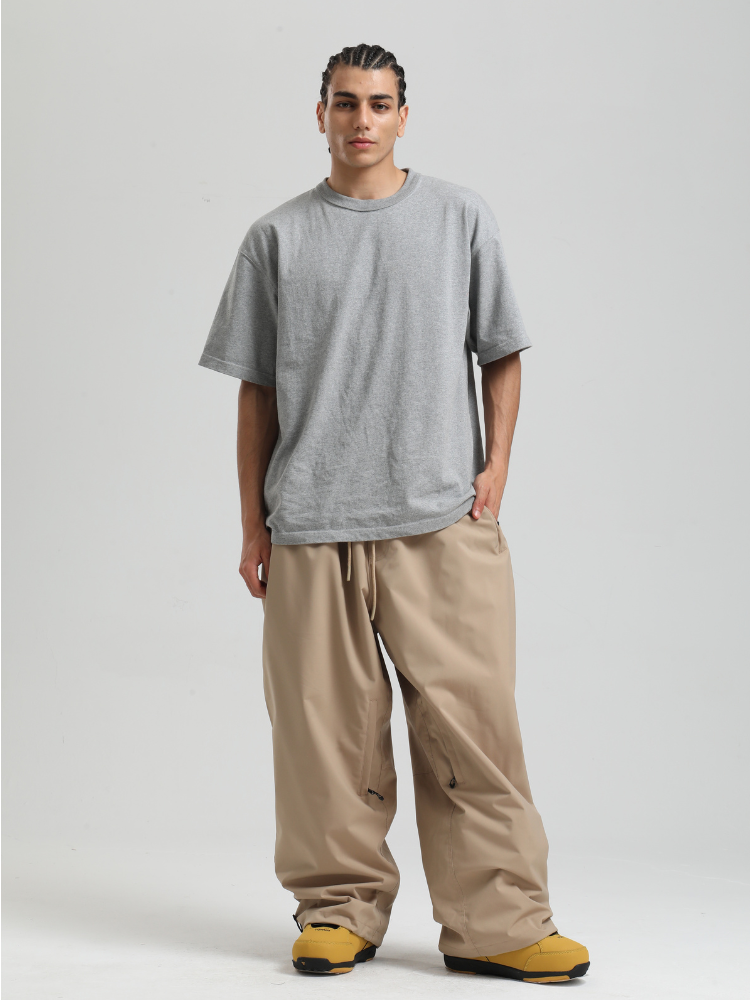 Men's Snowboard Pants Sleek Baggy Snow Pants