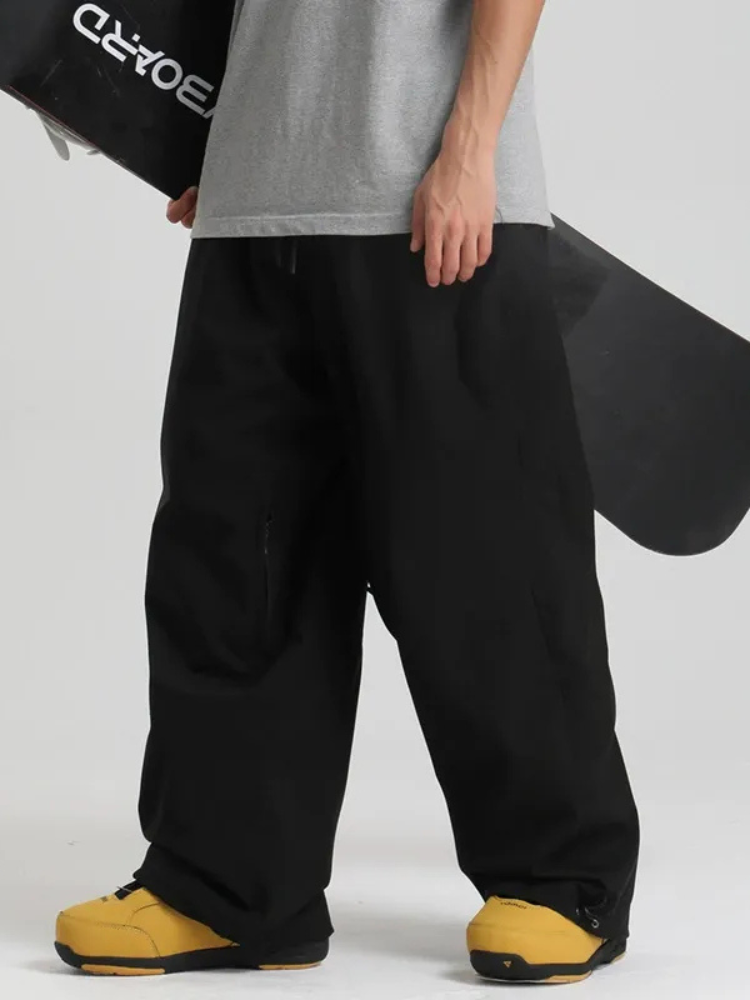 Men's Snowboard Pants Sleek Baggy Snow Pants