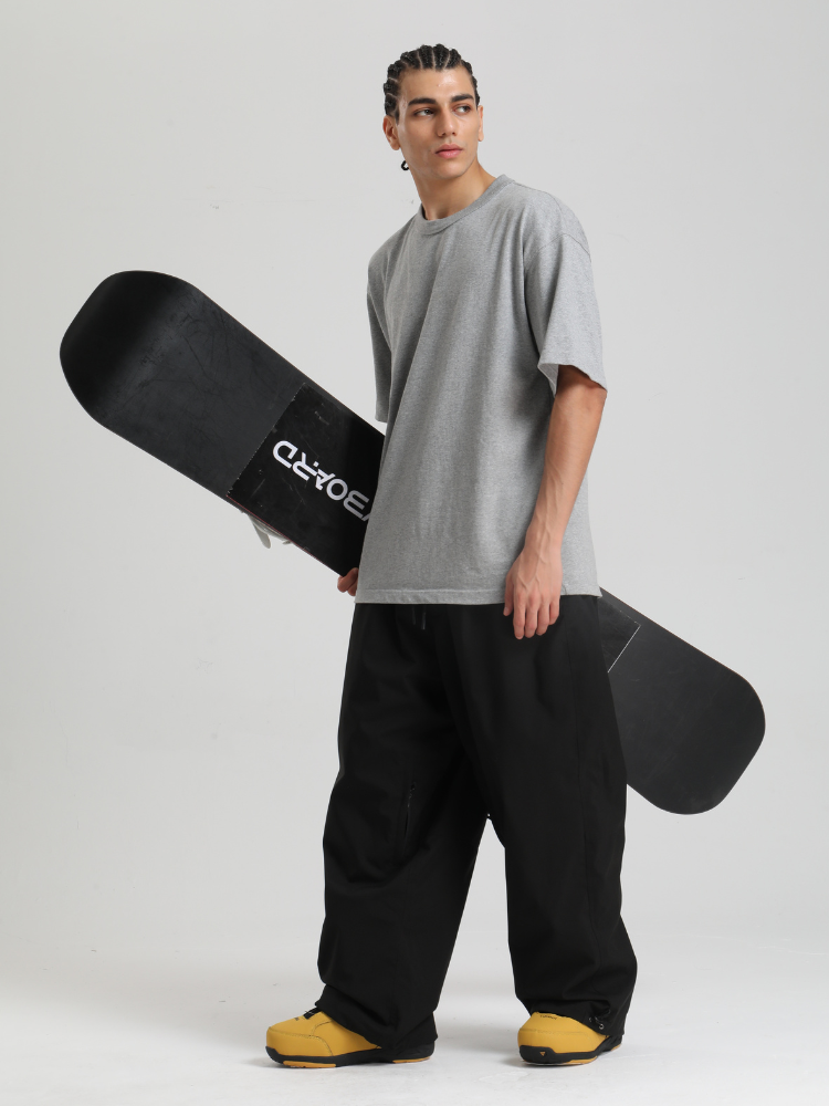 Men's Snowboard Pants Sleek Baggy Snow Pants