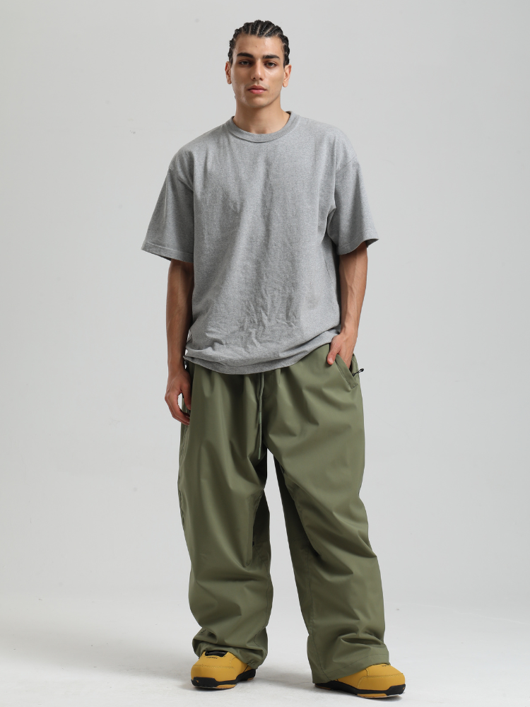 Men's Snowboard Pants Sleek Baggy Snow Pants