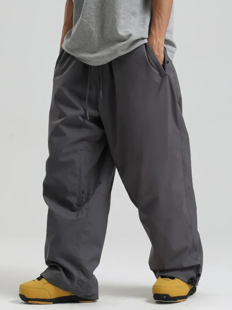 Men's Snowboard Pants Sleek Baggy Snow Pants