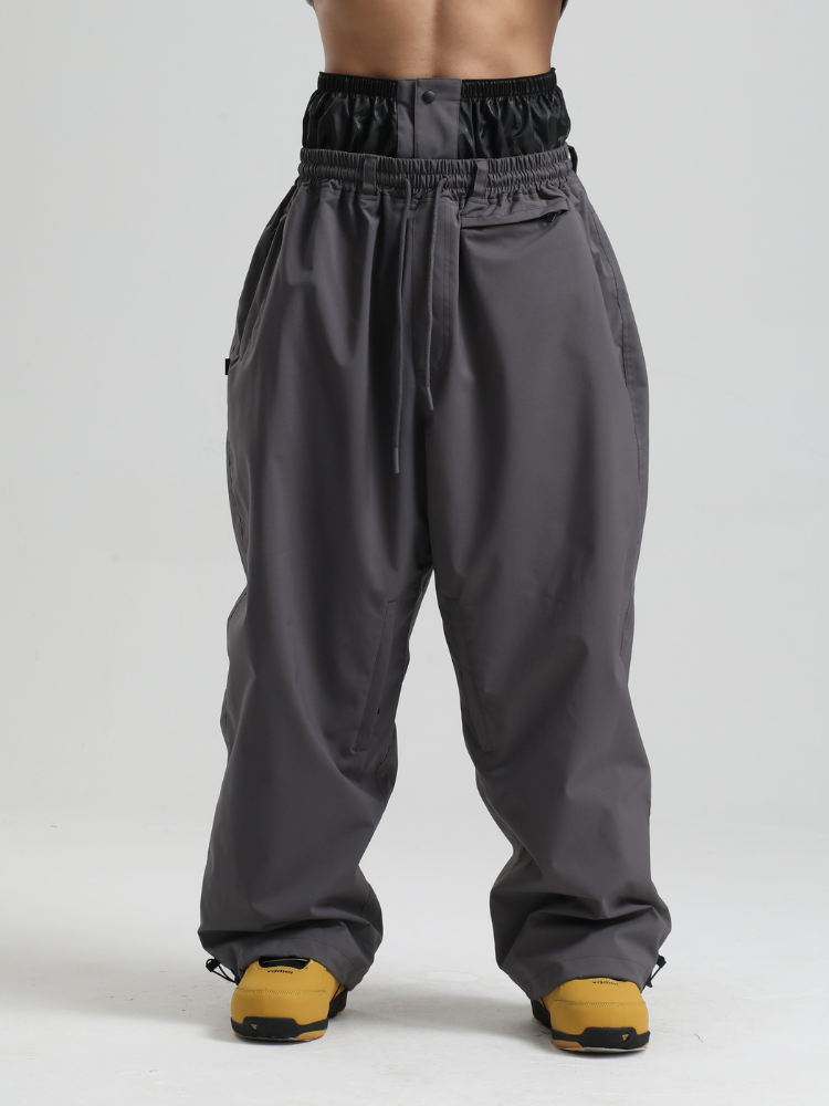 Men's Snowboard Pants Sleek Baggy Snow Pants