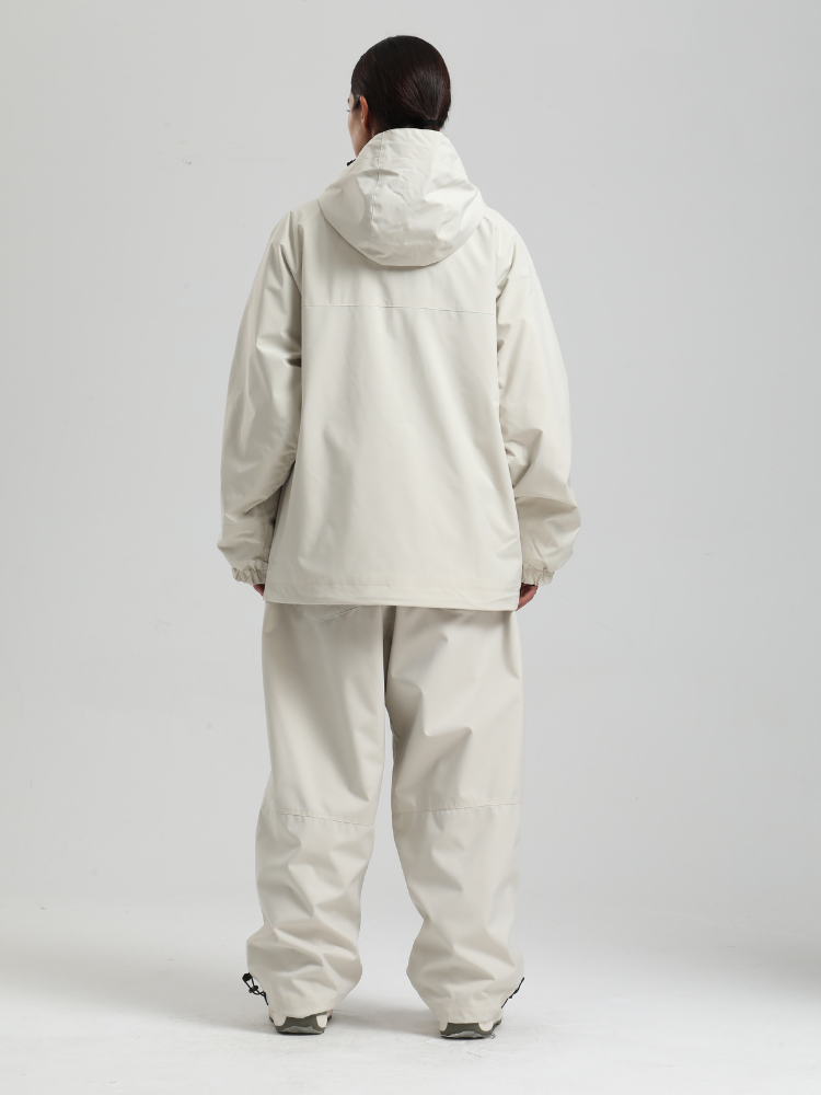 Women's Baggy Snowboard Jacket Minimalist Insulated Snow Anorak