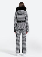 Women' One Piece Ski Suits Classic Faux-Fur Ski Jumpsuit