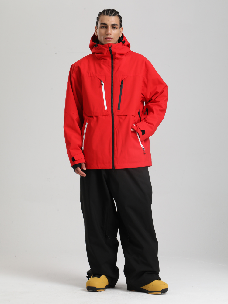 Men's Cargo Snowboard Jacket StormGuard Insulated Baggy Snow Jacket