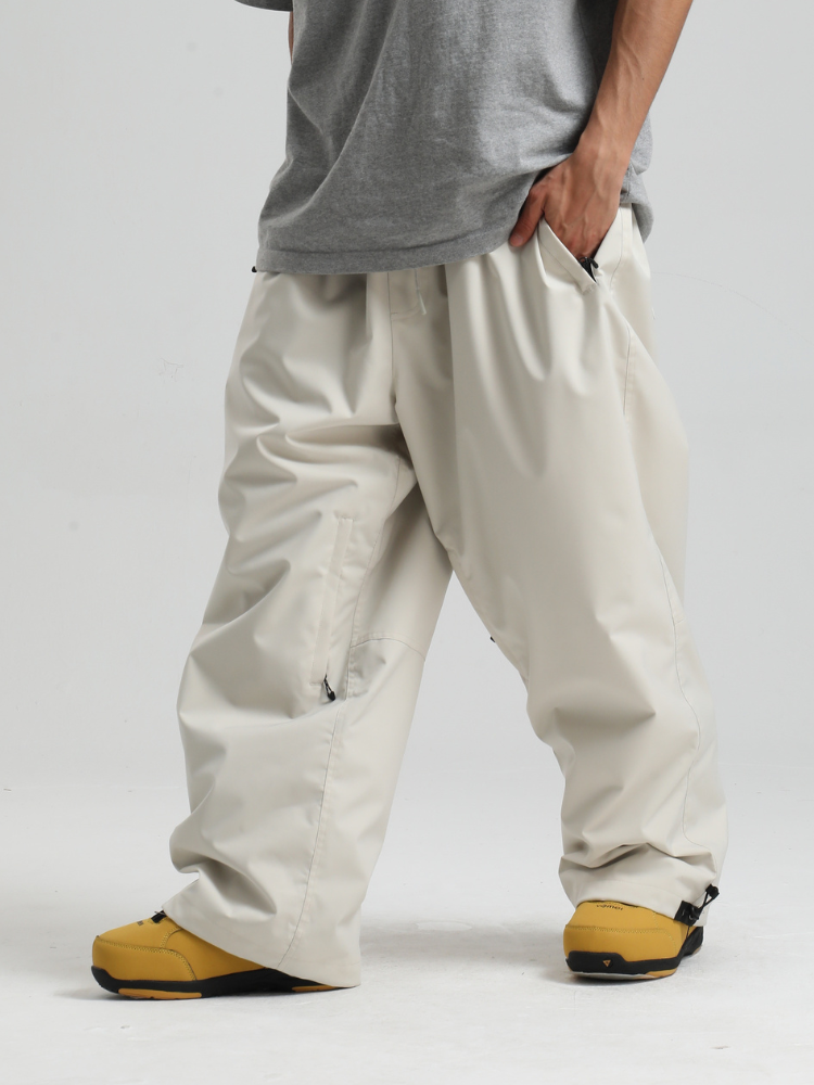 Men's Snowboard Pants Sleek Baggy Snow Pants