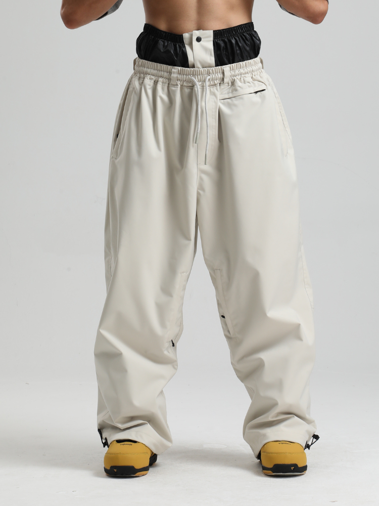 Men's Snowboard Pants Sleek Baggy Snow Pants