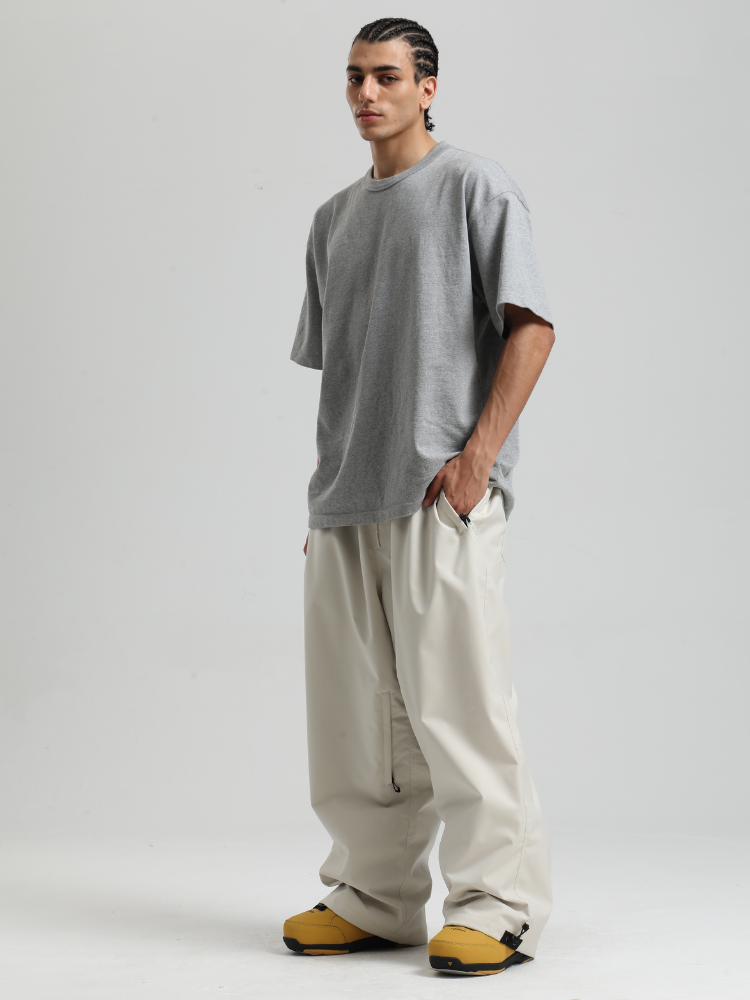Men's Snowboard Pants Sleek Baggy Snow Pants
