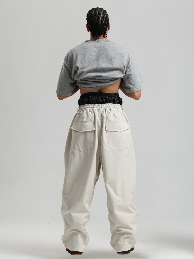 Men's Snowboard Pants Sleek Baggy Snow Pants