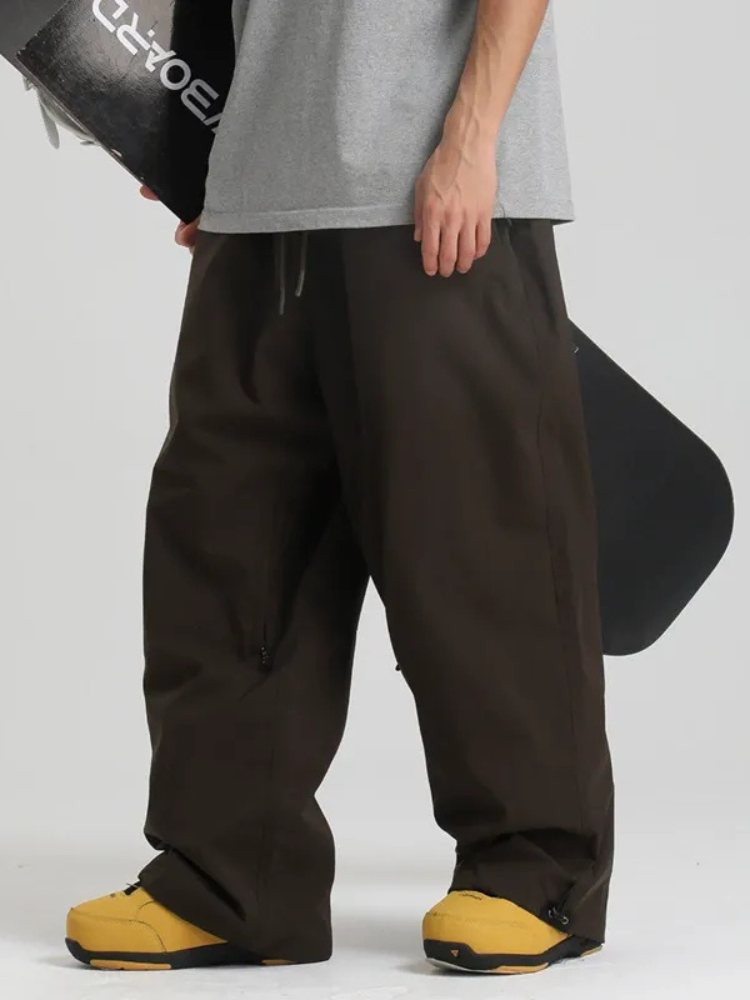 Men's Snowboard Pants Sleek Baggy Snow Pants