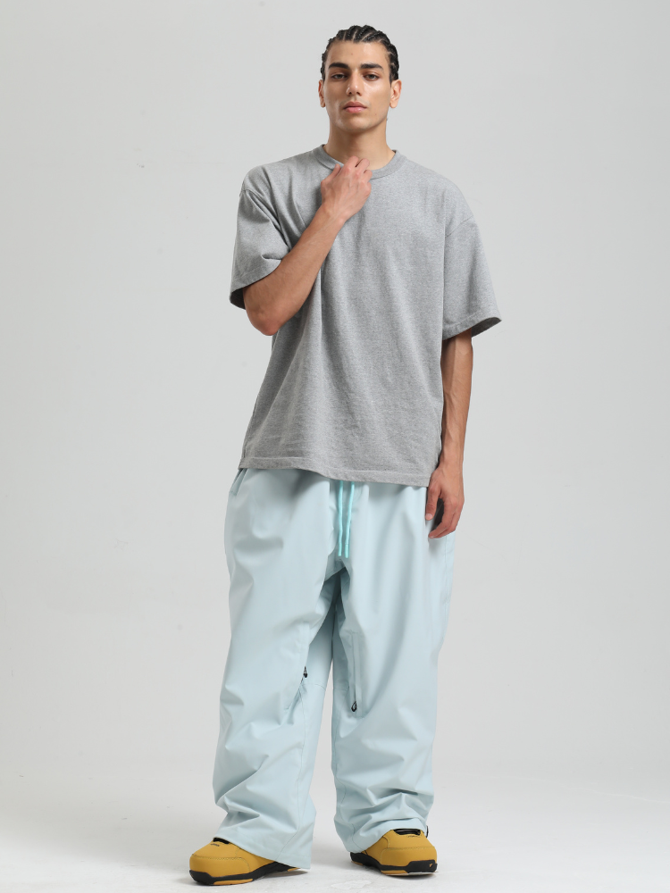 Men's Snowboard Pants Sleek Baggy Snow Pants
