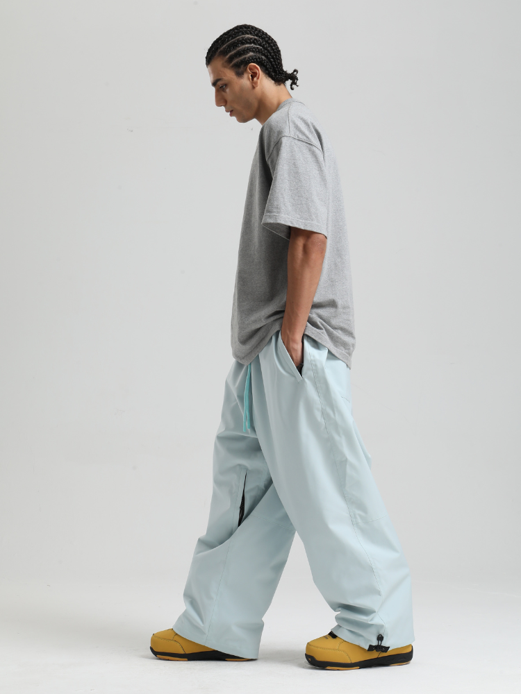 Men's Snowboard Pants Sleek Baggy Snow Pants