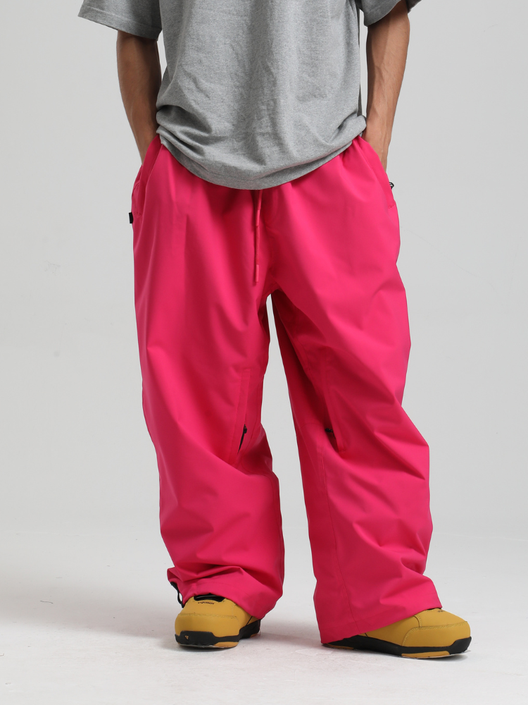 Men's Snowboard Pants Sleek Baggy Snow Pants